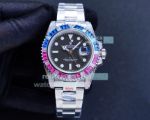 Swiss Rolex Saru Replica GMT-Master II Sapphire Ruby Bezel Watch 40MM